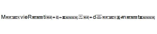 MovieRatingsAndFormats字体