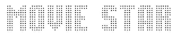 Movie Star字体