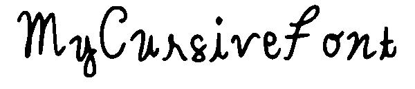 MyCursiveFont字体
