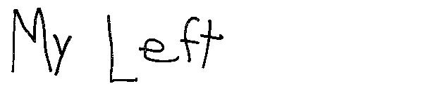 My Left字体