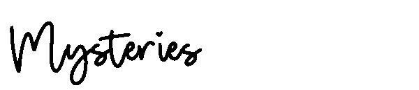 Mysteries字体