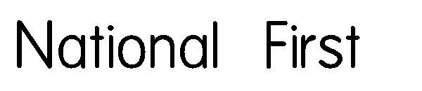 National First字体