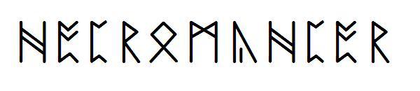 NECROMANCER字体