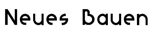 Neues Bauen字体