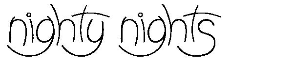 Nighty Nights字体