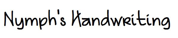 Nymph's Handwriting字体