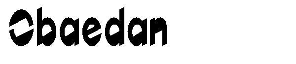 Obaedan字体