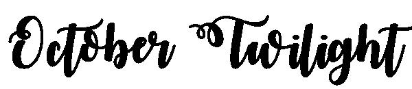 October Twilight字体