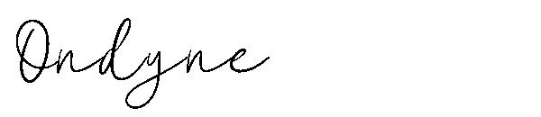 Ondyne字体