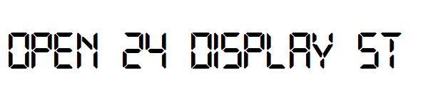 Open 24 Display St字体