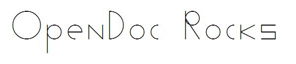 OpenDoc Rocks字体