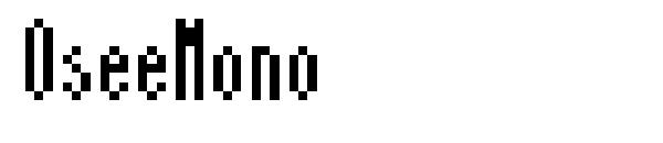 OseeMono字体
