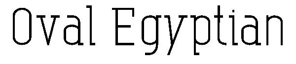 Oval Egyptian字体