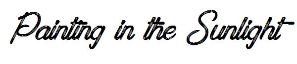 Painting in the Sunlight字体