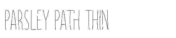 Parsley Path Thin字体