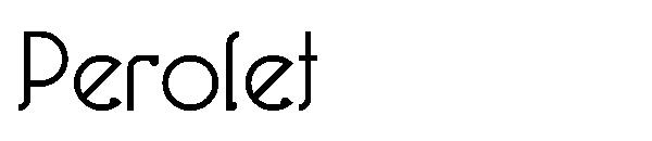 Perolet字体