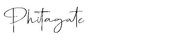 Phitagate字体