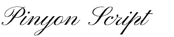 Pinyon Script字体