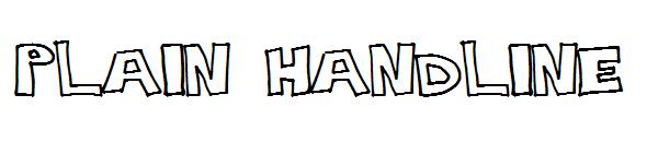 Plain Handline字体