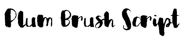 Plum Brush Script字体
