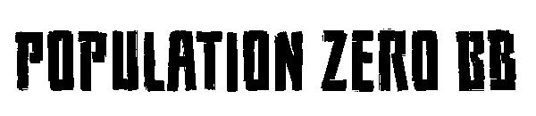 Population Zero BB字体
