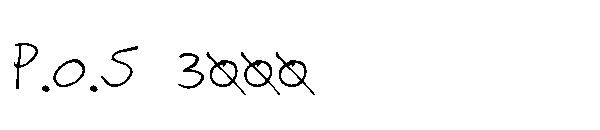 P.O.S 3000字体