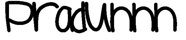 Praduhhh字体