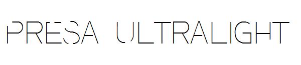 Presa Ultralight字体