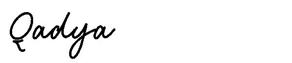 Qadya字体