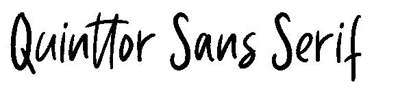 Quinttor Sans Serif字体