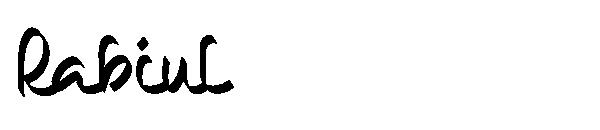 Rabiul字体