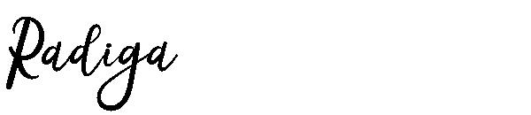 Radiga字体