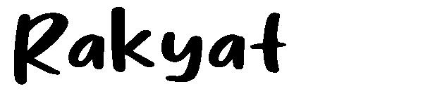 Rakyat字体