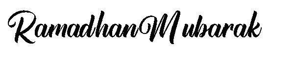 Ramadhan Mubarak字体