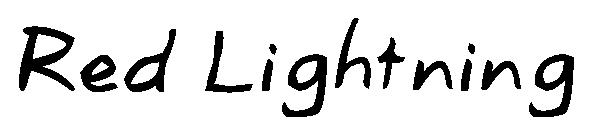 Red Lightning字体