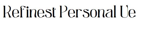 Refinest Personal Ue字体