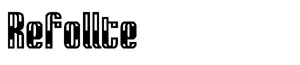 Refollte字体