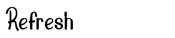 Refresh字体