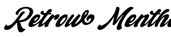 Retrow Mentho字体