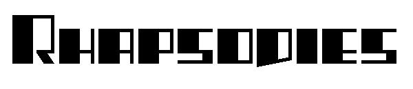 Rhapsodies字体