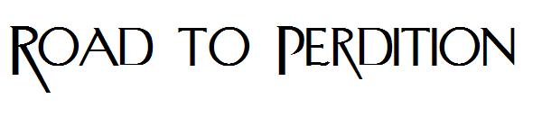 Road to Perdition字体