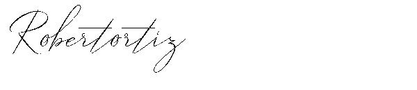 Robertortiz字体