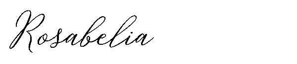 Rosabelia字体