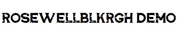 RosewellBLKRGH Demo字体