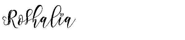 Roshalia字体