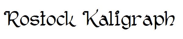 Rostock Kaligraph字体