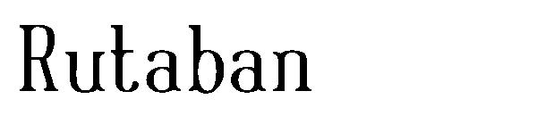 Rutaban字体