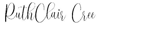 RuthClair Cree字体