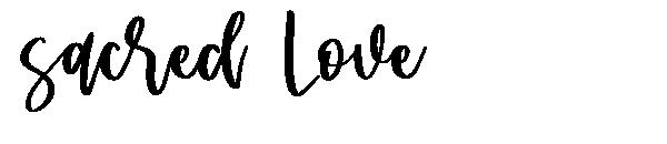 sacred Love字体