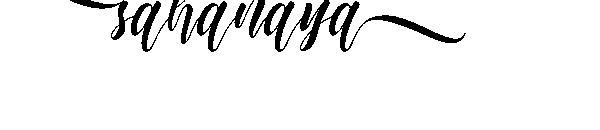 sahanaya字体